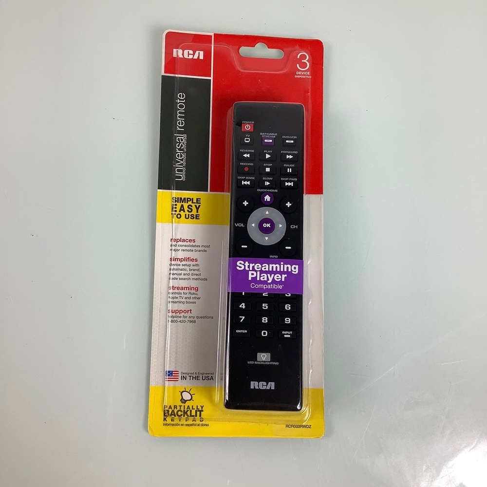RCA Universal Remote RCR003RWDZ NEW